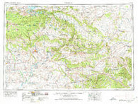 Vernal Utah Historical topographic map, 1:250000 scale, 1 X 2 Degree, Year 1954