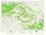 Vernal Utah Historical topographic map, 1:250000 scale, 1 X 2 Degree, Year 1954
