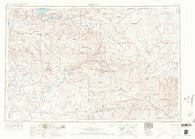 Vernal Utah Historical topographic map, 1:250000 scale, 1 X 2 Degree, Year 1954