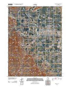 Vernal NE Utah Historical topographic map, 1:24000 scale, 7.5 X 7.5 Minute, Year 2011