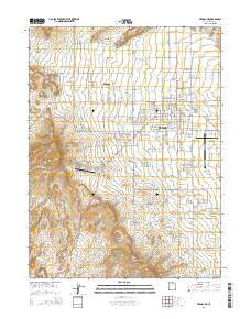 Vernal NE Utah Current topographic map, 1:24000 scale, 7.5 X 7.5 Minute, Year 2014