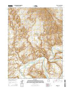 Vernal SE Utah Current topographic map, 1:24000 scale, 7.5 X 7.5 Minute, Year 2014