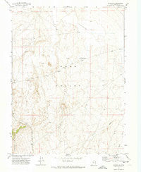 Vernon NE Utah Historical topographic map, 1:24000 scale, 7.5 X 7.5 Minute, Year 1971