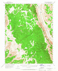 Wagon Box Mesa Utah Historical topographic map, 1:62500 scale, 15 X 15 Minute, Year 1953