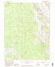 Wagon Box Mesa Utah Historical topographic map, 1:24000 scale, 7.5 X 7.5 Minute, Year 1987