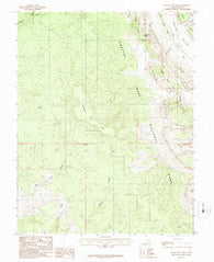 Wagon Box Mesa Utah Historical topographic map, 1:24000 scale, 7.5 X 7.5 Minute, Year 1987