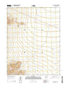 Wallaces Peak Utah Current topographic map, 1:24000 scale, 7.5 X 7.5 Minute, Year 2014