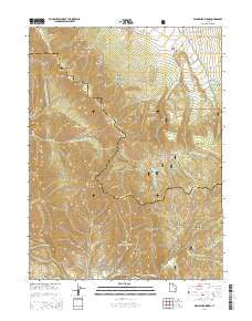 Wallsburg Ridge Utah Current topographic map, 1:24000 scale, 7.5 X 7.5 Minute, Year 2014