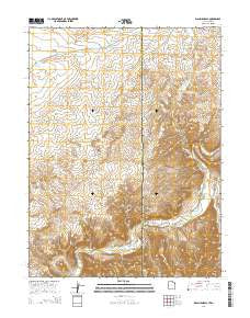 Walsh Knolls Utah Current topographic map, 1:24000 scale, 7.5 X 7.5 Minute, Year 2014