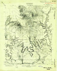 Warm Creek Utah Historical topographic map, 1:63360 scale, 15 X 15 Minute, Year 1922