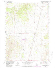 Warm Spring Hills Utah Historical topographic map, 1:24000 scale, 7.5 X 7.5 Minute, Year 1971