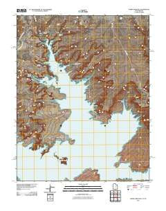 Warm Creek Bay Utah Historical topographic map, 1:24000 scale, 7.5 X 7.5 Minute, Year 2011