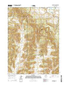 Warren Draw Utah Current topographic map, 1:24000 scale, 7.5 X 7.5 Minute, Year 2014