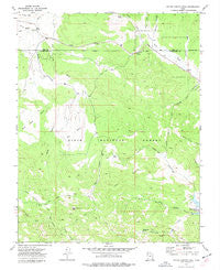 Water Canyon Peak Utah Historical topographic map, 1:24000 scale, 7.5 X 7.5 Minute, Year 1972
