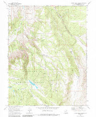 Water Creek Canyon Utah Historical topographic map, 1:24000 scale, 7.5 X 7.5 Minute, Year 1968