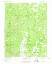 Water Hollow Ridge Utah Historical topographic map, 1:24000 scale, 7.5 X 7.5 Minute, Year 1966