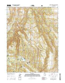 Water Creek Canyon Utah Current topographic map, 1:24000 scale, 7.5 X 7.5 Minute, Year 2014