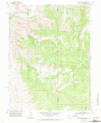 Weaver Ridge Utah Historical topographic map, 1:24000 scale, 7.5 X 7.5 Minute, Year 1968