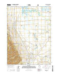 Wellsville Utah Current topographic map, 1:24000 scale, 7.5 X 7.5 Minute, Year 2014