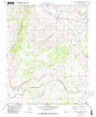 West Clark Bench Utah Historical topographic map, 1:24000 scale, 7.5 X 7.5 Minute, Year 1981