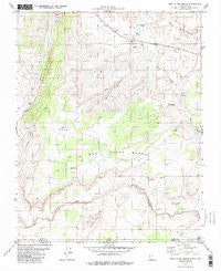 West Clark Bench Utah Historical topographic map, 1:24000 scale, 7.5 X 7.5 Minute, Year 1981
