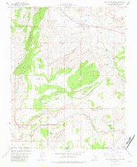 West Clark Bench Utah Historical topographic map, 1:24000 scale, 7.5 X 7.5 Minute, Year 1981