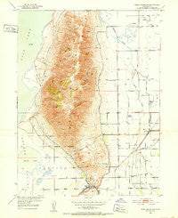 West Mountain Utah Historical topographic map, 1:24000 scale, 7.5 X 7.5 Minute, Year 1950