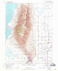 West Mountain Utah Historical topographic map, 1:24000 scale, 7.5 X 7.5 Minute, Year 1950
