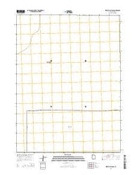 West of Big Pass Utah Current topographic map, 1:24000 scale, 7.5 X 7.5 Minute, Year 2014