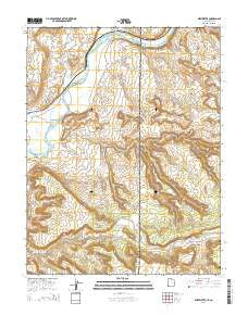 Westwater Utah Current topographic map, 1:24000 scale, 7.5 X 7.5 Minute, Year 2014