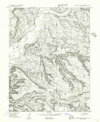 Westwater 4 SE Utah Historical topographic map, 1:24000 scale, 7.5 X 7.5 Minute, Year 1956