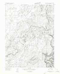 Westwater 4 SW Utah Historical topographic map, 1:24000 scale, 7.5 X 7.5 Minute, Year 1954