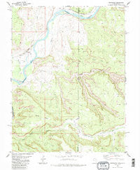 Westwater Utah Historical topographic map, 1:24000 scale, 7.5 X 7.5 Minute, Year 1985