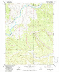 Westwater Utah Historical topographic map, 1:24000 scale, 7.5 X 7.5 Minute, Year 1985