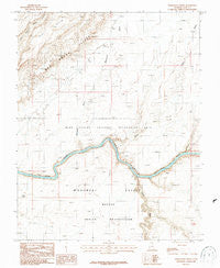 Whirlwind Draw Utah Historical topographic map, 1:24000 scale, 7.5 X 7.5 Minute, Year 1987
