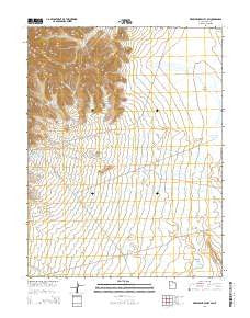 Whirlwind Valley SW Utah Current topographic map, 1:24000 scale, 7.5 X 7.5 Minute, Year 2014