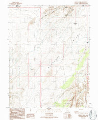 Whitbeck Knoll Utah Historical topographic map, 1:24000 scale, 7.5 X 7.5 Minute, Year 1986