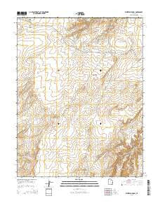 Whitbeck Knoll Utah Current topographic map, 1:24000 scale, 7.5 X 7.5 Minute, Year 2014