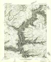 White Canyon 1 NW Utah Historical topographic map, 1:24000 scale, 7.5 X 7.5 Minute, Year 1954