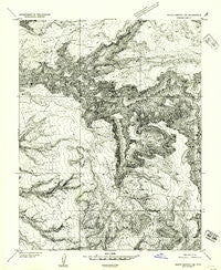 White Canyon 1 SE Utah Historical topographic map, 1:24000 scale, 7.5 X 7.5 Minute, Year 1954