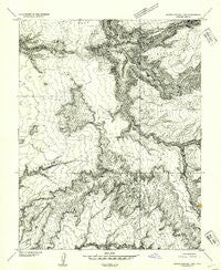White Canyon 1 SW Utah Historical topographic map, 1:24000 scale, 7.5 X 7.5 Minute, Year 1954