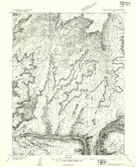 White Canyon 2 NE Utah Historical topographic map, 1:24000 scale, 7.5 X 7.5 Minute, Year 1954