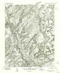 White Canyon 2 NW Utah Historical topographic map, 1:24000 scale, 7.5 X 7.5 Minute, Year 1954