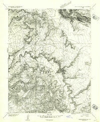 White Canyon 2 SE Utah Historical topographic map, 1:24000 scale, 7.5 X 7.5 Minute, Year 1954