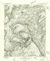 White Canyon 3 NW Utah Historical topographic map, 1:24000 scale, 7.5 X 7.5 Minute, Year 1954