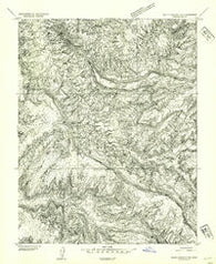 White Canyon 3 SE Utah Historical topographic map, 1:24000 scale, 7.5 X 7.5 Minute, Year 1954