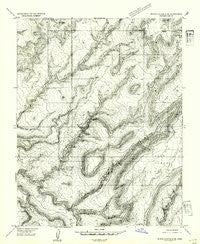 White Canyon 4 NE Utah Historical topographic map, 1:24000 scale, 7.5 X 7.5 Minute, Year 1954