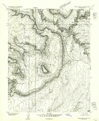White Canyon 4 SE Utah Historical topographic map, 1:24000 scale, 7.5 X 7.5 Minute, Year 1954