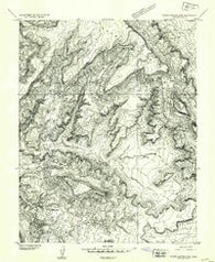 White Canyon 4 SW Utah Historical topographic map, 1:24000 scale, 7.5 X 7.5 Minute, Year 1954
