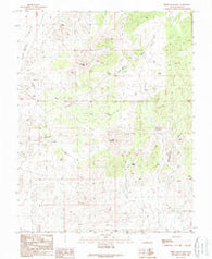 White Mountain Utah Historical topographic map, 1:24000 scale, 7.5 X 7.5 Minute, Year 1989